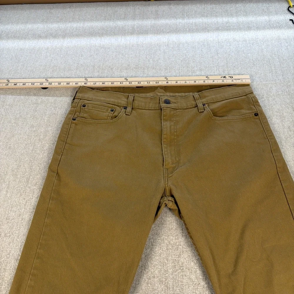 Levi's Jeans 513 Men Size 38x30 Straight Leg Brown Stretch Denim Classic